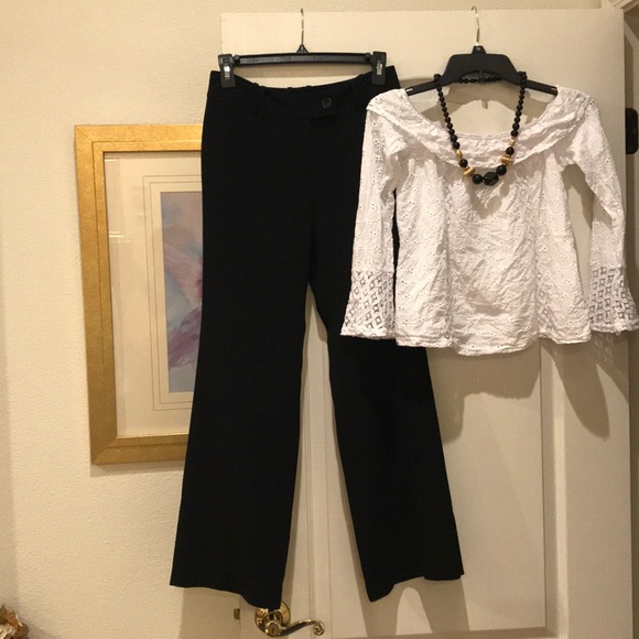 Classic Ann Taylor Black Trousers - Picture 1 of 8